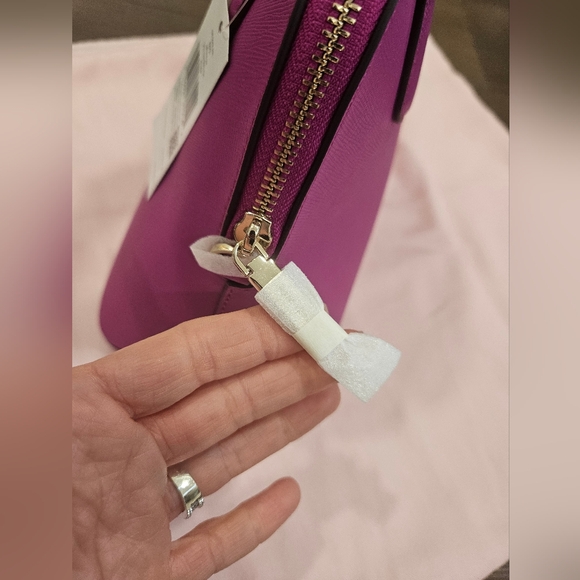 SOLD🔥NWT Kate Spade Schuyler Medium Baja Rose PVC Domed Satchel - Picture 8 of 14